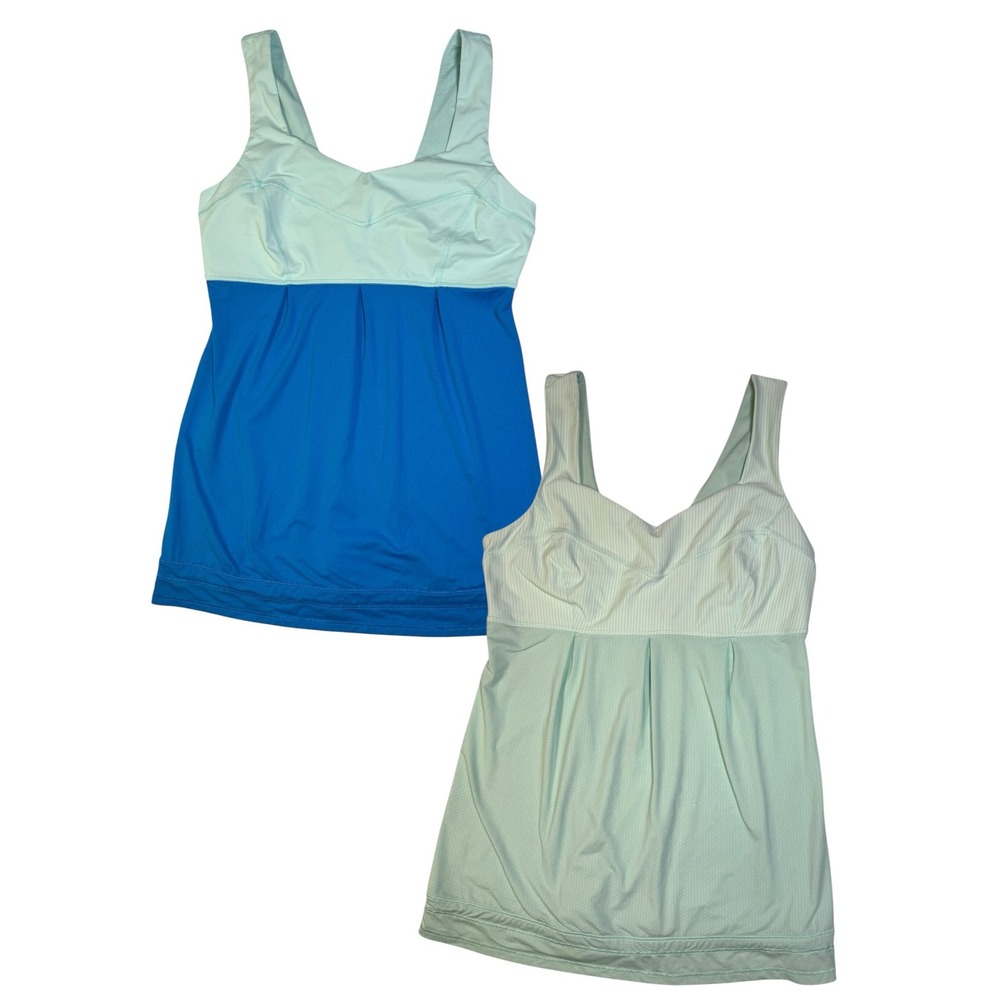 Lululemon Take Me Tank Bundle 2pc Size 8 Yoga Athletic Activewear Tops